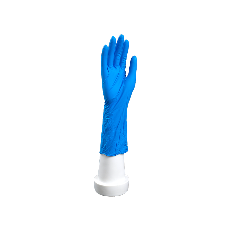 12 Inch blue nitrile gloves 1